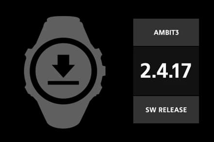 Suunto Ambit3 Peak软件更新,2017年6月
