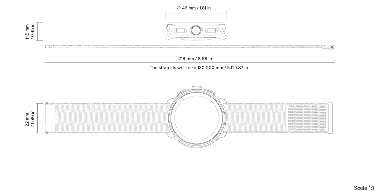 Product specifications diagram