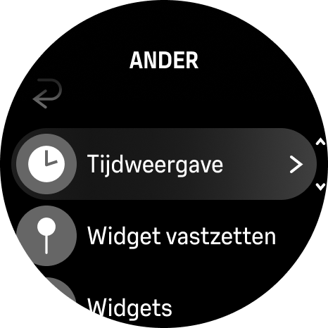 wijzerplaatmenu Phoenix