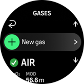 nieuw gas toevoegen
