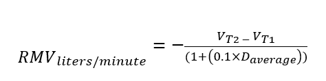 Formule ademminuutvolume