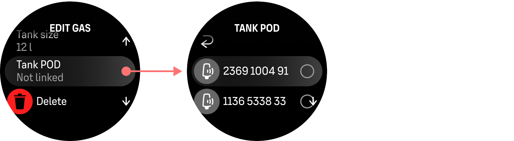 tank pod koppelen gassen