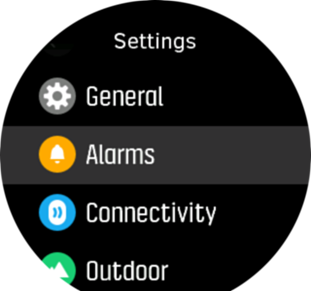Settings menu Spartan