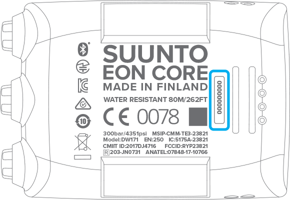 Serial number EON Core