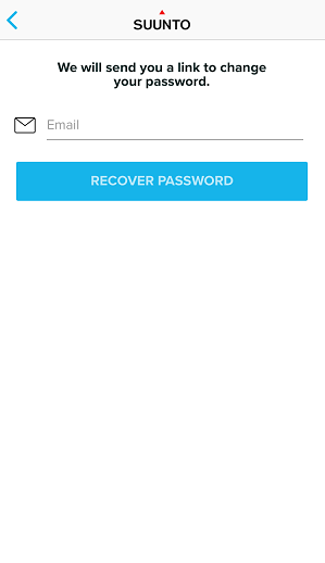 Suunto APP iOS 版 - 如何更改密码 - 第 3 步