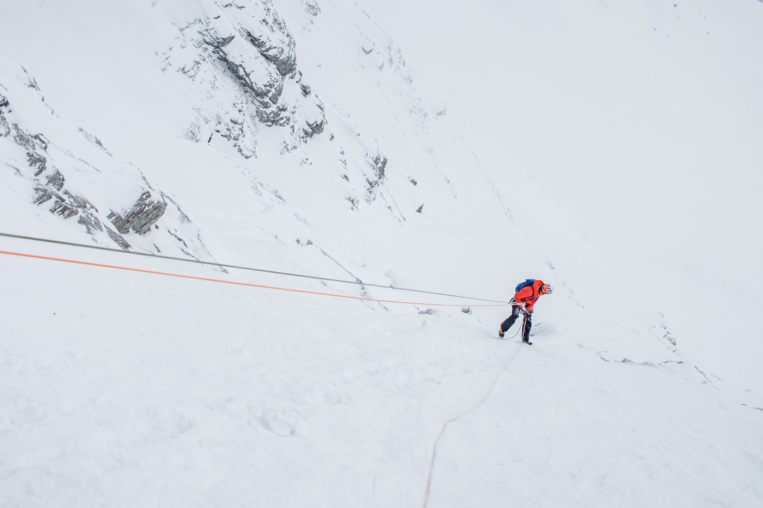 First attempt on the Eiger: too much snow.